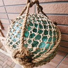 Glass Fishing Float Buoy Ball Vintage Japanese Diameter 25cm 9 8in Net Japan