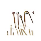 Antique Lace Bobbins  Eyelets  Bodkins Lot - Turned Wood   Bone  Metal  Other