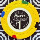 Mapes Hotel  1 Reno  Nevada Casino Chip V1123
