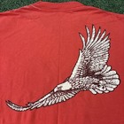 Vintage Winston Cigarettes Textured Gold Eagle Shirt Red Single Stitch Paint Xl