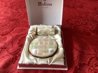Vintage 1960s Powder Compact Set By Melissa Mother Of Pearl Unused Mint