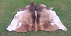 Tricolor Cowhide Rug Hairon Cow Skin Exotic Brazilian Leather Rug Carpet 15sqft