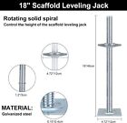 Scaffolding Leveling Jack Feet Adjustable Steel Plate Base Screw 4 Packs 18 Inch