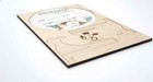 Cotton Wreath Baby Announcement Sign   Personalized Birth Stat Sign