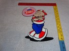 Vintage Dubble Bubble Boy Blowing Fleer Chewing Gum 10  Metal Gasoline Oil Sign 