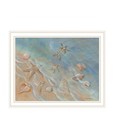 Seashore Star White Framed Print Wall Art