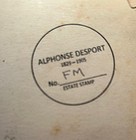 Free Shipping  Farm House- 1856  Alphonse Desport -  Original Pencil Drawing -