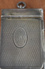 Antique Sterling Silver Monogramed Pocket Notepad   Mechanical Pencil