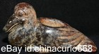 5 2  Old China Hongshan Culture Jade Carving Dynasty Quack-quack Zun Statue