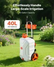 Vevor 10gal Battery Powered Sprayer Cart Wheeled 0-80 Psi Electric Weed Sprayer