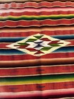 Vtg Loom Woven Textile Chimano Rug Runner Art Native American Indian Mexico
