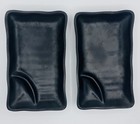2 - Yanco Melamine China Bp-4008 Black Pearl Asian Style Sushi  Plate 8  X 4 5 