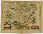 Antique Map-the Region Of Thuringen-germany-janssonius-1658