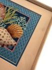 Rare Vintage Dimensions  oceans Bounty  Needlepoint Framed