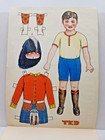 Our Tots Cut-out Un-cut Paper Doll Book Diddle Dumpling Story Inside Ted   May