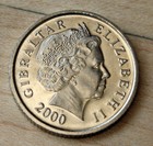 2000 Gibraltar 10 Pence Unc  