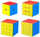 Speed Cube 3x3 Magnetic Gan 4x4 Lot Magic Puzzle Set Megaminx Mirror Pyramid 5x5