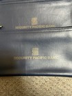 Lot Of 4 Vintage Pacific Bank Security Zippered Deposit Money Cash Bank Bags