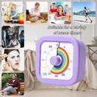 Kids Visual Timer Cute Rainbow - 60 Minute Countdown Timer Time Management Fo   