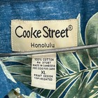 Cooke Street Honolulu Mens Xl 100  Cotton Tropical Leaf Aloha Hawaiian Shirt