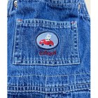 Y2k Oshkosh Bgosh Vintage Kids Denim Overalls Bear Car 24 Months 827-0039