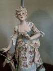 Gorgeous Pair Matching   Porcelain Lamps Thuringian Germany