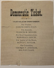 Cleveland Township Indiana Democratic Ticket Antique