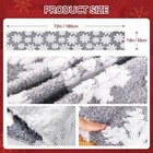 Christmas Table Runner  13x72inch Soft Snowflake Winter Table Runner Plush 