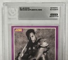 Bo Jackson Signed Raiders 1989 Score  384s Supplemental Card Rc Beckett Auto 10