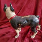 Vintage Large Antique Hubley Cast Iron Boston Terrier Dog Door Stop