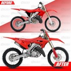 Honda 2002-2007 Cr125r Cr250r   New Polisport Cr Restyle Plastic Kit 2022 Red