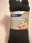 Cvs Copper Treated Diabetic Socks Crew Length S m 3 Pair Black