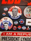 Johnson Lbj Presidential Political Campaign Pinbacks Pins Buttons Stickers Lot 2