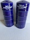 Ao Smith Harvestore Silo System Ceramic Salt   Pepper Shaker Set Cobalt Blue Exc