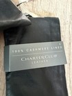 Charter Club Women s Black Leather Gloves Size 8 100  Cashmere Lined Soft