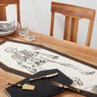 Threshold Halloween Coffin Shaped Table Runner 16  X 40  Spooky Party Decor Nwt