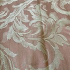 1960s Burlington House Curtain Drapes Panels Valance Set 4pc Retro Pink Jacquard