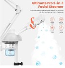 Tasalon 2-in-1 Professional Facial Steamer With 5x Magnifying Lamp  Esthetician