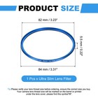 82mm Ultra Slim Lens Filter Multi Coating Camera Len Filter  Blue