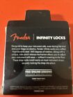 Genuine Fender Infinity F Logo Strat tele Guitar Strap Locks Straplocks - Gold