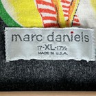 Vintage Marc Daniels Mens Xl Sunglasses Novelty Aop Button Up Shirt Black Usa