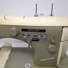 Necchi Supernova Italy Made Vintage Sewing Machine W  Foot Pedal No Table Read