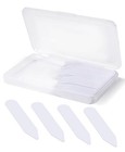  112p Dress Shirt Collar Inserts  White Plastic Collar Stays With Storage 