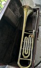 Used Getzen 300 Series Slide Trombone With Case   No Mouthpiece  