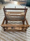Vintage Rustic Primitive Peacock 12  Loom By The Handcrafters Waupun Wisconsin