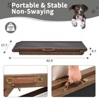 Slsy Dog Ramp Rubber Mat High Traction Ramp 5 Gears Folding Pet Ramp Brown Black