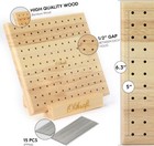 Crochet Blocking Board With Pegs 15 Pins - Granny Square Blocking Board  Bloc  