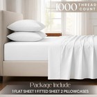 100  Egyptian Cotton Sheets Queen Size  1000 Thread Count Luxury Hotel Sheets   