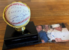 Pete Rose  4256 Inscribed Signed Official Mlb Ball Selig Case Photo Coa