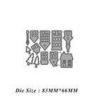 Houses Metal Cutting Dies Diy Scrapbooking Paper Cards Crafts Embossing Stencils